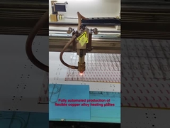 A aparência da chapa de aquecimento está sendo produzida