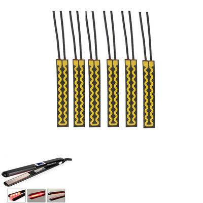 Polyimide elétrico Heater Element Yellow Black Color para o Straightener do cabelo