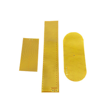 Elemento de aquecimento do Polyimide do metal do OEM flexível com forma especial da cor preta amarela